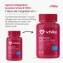 Imagem de Magnésio Dimalato Quelato, Magnésio Taurato e Magnésio Bisglicinato com Vitamina B6 350mg - 6 potes com 60 cápsulas cada, Vhita