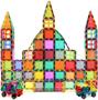 Imagem de Magnet Build Magnet Tile Building Blocks Extra Strong Magnets & Super Durable 3D Tiles, Educational, Creative, Assorted Shapes & Vibrant Bright Colors (Conjunto de 100), Multicolor (MB1639)