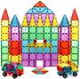Imagem de Magnet Build Magnet Tile Building Blocks Extra Strong Magnets & Super Durable 3D Tiles, Educational, Creative, Assorted Shapes & Vibrant Bright Colors (Conjunto de 100), Multicolor (MB1639)