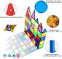 Imagem de Magnet Building Tiles 130 Pcs 3D Brinquedos Ímãs Blocos Magnéticos Definir Brinquedos Pré-Escolares Presentes para 3 4 5 Anos Meninas e Crianças de Idade.