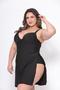 Imagem de Maio 2 em 1 Plus Size com Saída de Paria Vestido Preto