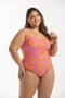 Imagem de Maiô Alças Fixas Estampado Plus Size