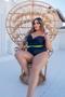 Imagem de Maiô Body com bojo e amarras nas costas Plus Size