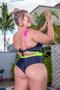 Imagem de Maiô Body com bojo e amarras nas costas Plus Size