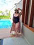 Imagem de Maiô Body Plus Size com Recort e Alça Finas Reguláveis Preto