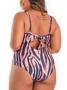 Imagem de Maiô Com Bojo E Recorte Estampado Plus Size, Banho de Mar