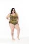Imagem de Maiô Estampado Sem bojo natação praia Plus size