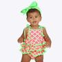 Imagem de Maiô Faixinha Sereia Melancia Bebê Menina Moda Praia Siri Kids 39435