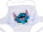 Imagem de Maiô Infantil Feminino Stitch Rasgando Branco Floral Azul