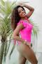 Imagem de Maiô Isabela em Lycra Beach gloss cor Rosa Pink