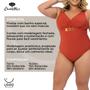 Imagem de Maiô Modelador Confortável Plus Size Alças Largas Banho de Mar