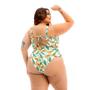 Imagem de Maiô Plus Size Estampado Bojo Aro Alça Soutien