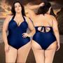 Imagem de Maiô Plus Size liso Chapa barriga Com Bojo Cortinão