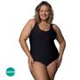 Imagem de Maiô Plus Size Selene Regata Clássico Adulto Básico Liso Com Logo Estampada Feminino