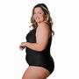 Imagem de Maio Plus Size Sem Bojo Com Alca Reforcada Mega Confortavel Preto