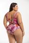 Imagem de Maiô Regata Com recortes Estampado Plus Size