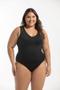 Imagem de Maiô Regata Com Recortes Liso Plus Size