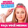 Imagem de Make Brinq Pintura De Cabelo Com Giz E Adesivos Para Unhas Colorir Mechas - Polibrinq