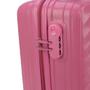 Imagem de Mala Bordo Com Rodinha Viagem Cadeado Segredo Up4You Pink