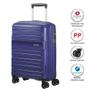 Imagem de Mala de Bordo ABS em Polipropileno American Tourister Sunside Cadeado Tsa Azul