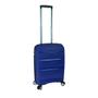 Imagem de Mala de Bordo ABS para Viagem Expansível Polipropileno Samsonite Spin Air Cadeado Tsa Azul