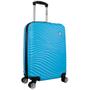 Imagem de Mala De Bordo ABS Para Viagem Yins Ys21159 Cadeado Integrado Rodas Duplas Giro 360º Azul