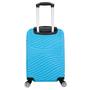 Imagem de Mala De Bordo ABS Para Viagem Yins Ys21159 Cadeado Integrado Rodas Duplas Giro 360º Azul