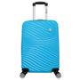 Imagem de Mala De Bordo ABS Para Viagem Yins Ys21159 Cadeado Integrado Rodas Duplas Giro 360º Azul