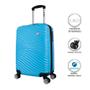 Imagem de Mala De Bordo ABS Para Viagem Yins Ys21159 Cadeado Integrado Rodas Duplas Giro 360º Azul