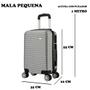 Mala de Viagem Bordo 10kg Eagle Em Abs C/ Rodinhas 360º AC32 Imagem de Mala de Viagem Bordo 10kg Eagle Em Abs C/ Rodinhas 360º AC32