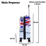 Imagem de Mala de Viagem Bordo 10kg Eagle Em Abs+Pc C/ Rodinhas 360º AC08