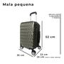 Imagem de Mala de Viagem Bordo 10kg PP C/ Zíper Expansível Padrão ANAC