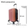 Imagem de Mala de Viagem Bordo 10kg PP C/ Zíper Expansível Padrão ANAC