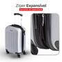 Imagem de Mala de Viagem Bordo 10KG SESTINI Em ABS com Rodas 360, Expansível, Cadeado Fixo e Garantia Vitalícia - Kit Organizador Incluso