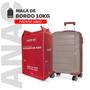 Imagem de Mala De Viagem Bordo Em Polipropileno Semi Rígido Super Resistente / Expansível, Rodas 360, Cadeado Integrado e Padrão ANAC