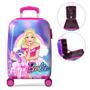 Imagem de Mala De Viagem Bordo Infantil Barbie 4 Rodas Duplas 360