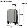 Imagem de Mala De Viagem Eagle Grande 77x48x30 Em Abs C/ Rodinhas 360º Ac32