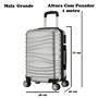 Imagem de Mala De Viagem Grande 77x48x30 Em Abs C/ Rodinhas 360º  