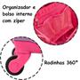 Imagem de Mala De Viagem Infantil Pequena 10kg Bordo Escolar Menina Rodinhas 360º A CASA MÁGICA DA GABBY Abs Rígida Resistente Estampada Lilás Rosa