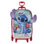 Imagem de Mala Escolar Rodinhas Stitch Infantil Moldura Interativa 3D