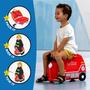 Imagem de Mala infantil Trunki Ride-On Tow-Along Bagage Frank Fire Truck