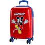 Imagem de Mala Malinha Infantil Mickey Mouse Escolar Bordo Abs Com Rodinha 360º Reforçada