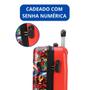 Imagem de Mala Viagem Passeio Marvel Infantil Bordo Original Abs. 360