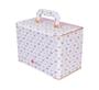 Imagem de Maleta Box LUXO 600 fotos 10x15 com 6 Álbuns Fotográficos PRINCESA ROSA COROA Bebê Bordado
