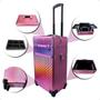 Imagem de Maleta Carrinho Rubys 2 Andares e 4 Rodinhas Rosa Fs-w1204 Mc-1