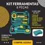 Imagem de Maleta de Ferramentas Kit 8 Peças Reparo Multiuso