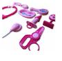 Imagem de Maleta Kit Dentista Rosa + Maleta Kit Médico Rosa Brinquedo 2 Em 1