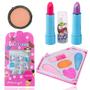 Imagem de Maleta Kit Maquiagem Infantil Mini C/ Sombras Batom Unhas