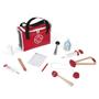 Imagem de MALETA KIT MEDICO MADEIRA 10 ACESSORIOS FAZ DE CONTA MONTESSORI JANOD 3 a 8 anos