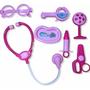 Imagem de Maleta Kit Medico Rosa Brinquedo Infantil Doutora Medicina Enfermeira Mini Educativo